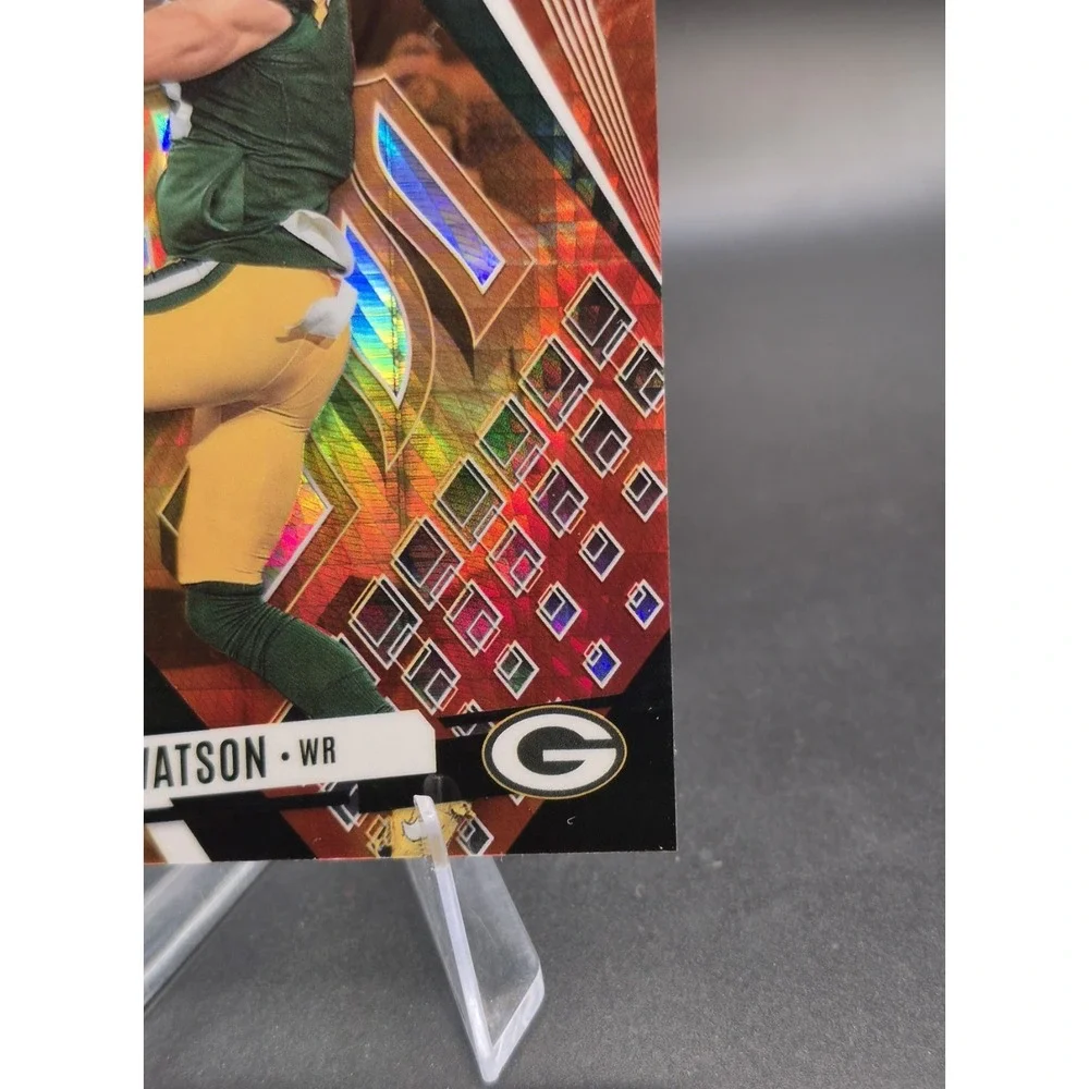 2023 Phoenix Football Christian noWatson #65 Fire Burst /340 Green Bay Packers